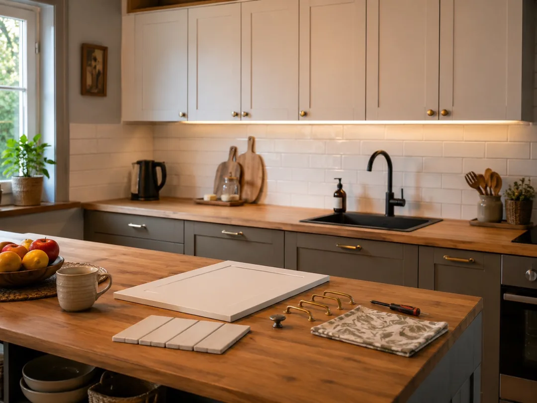 Het zichtbare deel van een keuken moderniseren