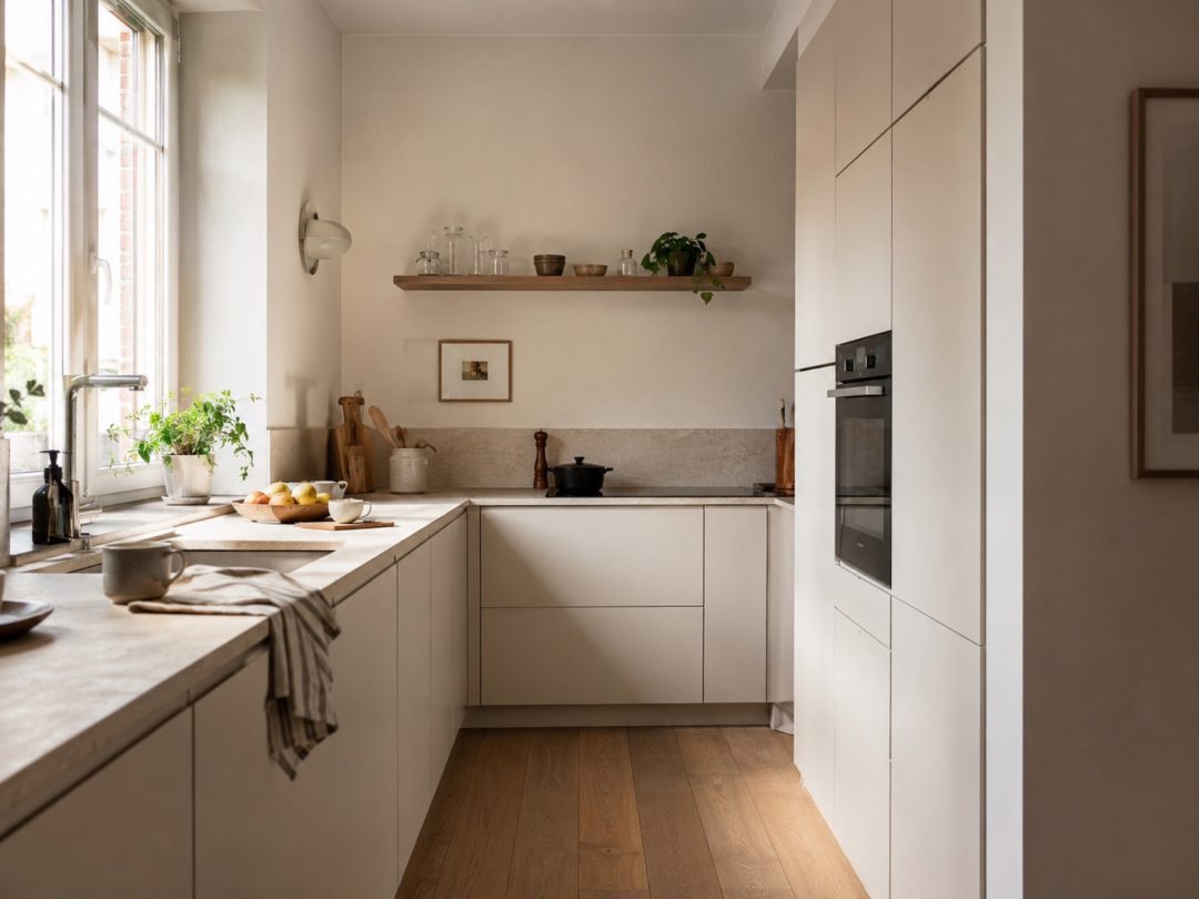Ovenkolom in kleine keuken