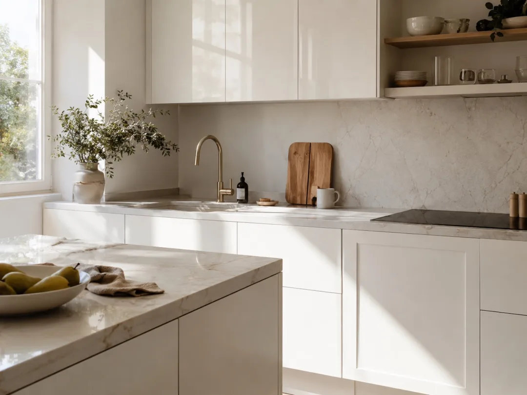 Wit in de keuken: de tint juist kiezen