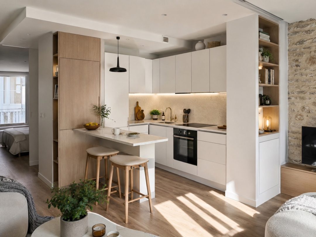 Studiokeuken zonder voorlopig effect