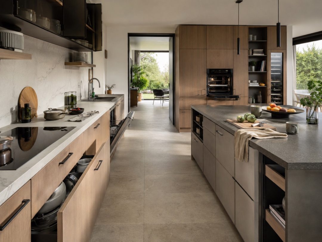 Doorgang in de keuken