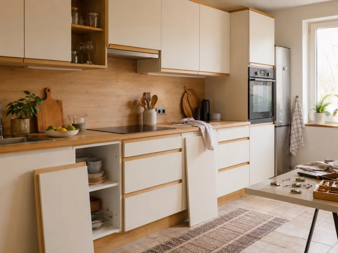 Zijn keuken renoveren met klein budget